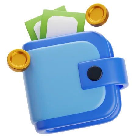 Billetera  3D Icon