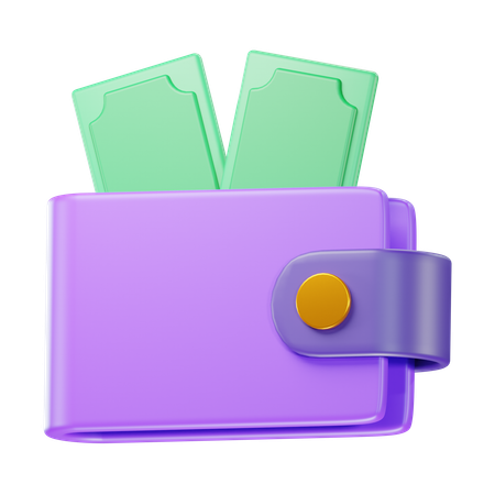 Billetera  3D Icon