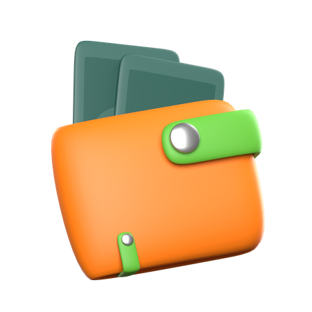 Billetera  3D Icon