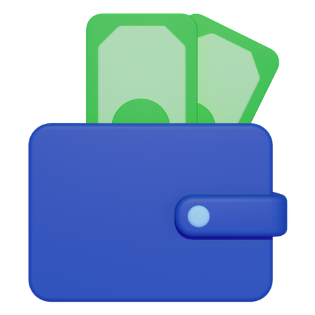 Billetera  3D Icon