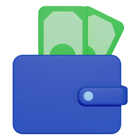 Billetera  3D Icon