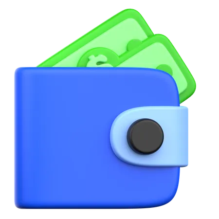 Billetera  3D Icon