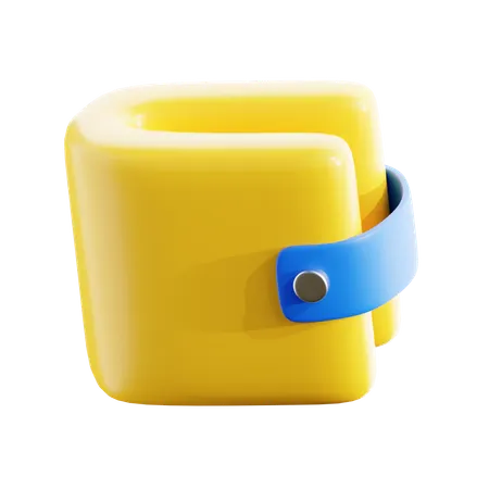 Billetera  3D Icon