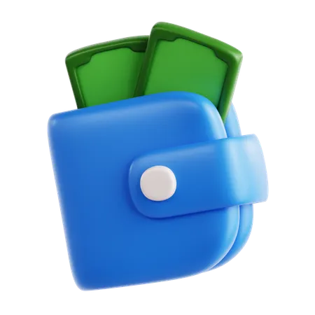 Billetera  3D Icon