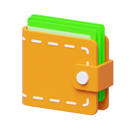 Billetera  3D Icon