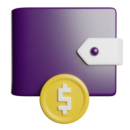 Billetera  3D Icon