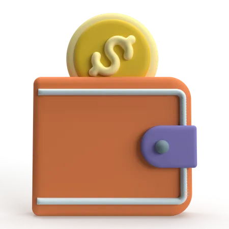 Billetera  3D Icon