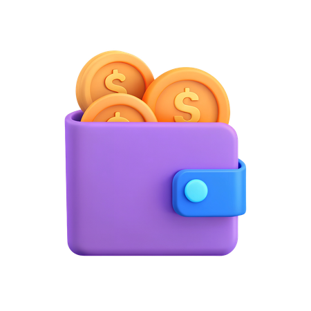 Billetera  3D Icon