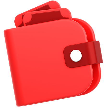 Billetera  3D Icon