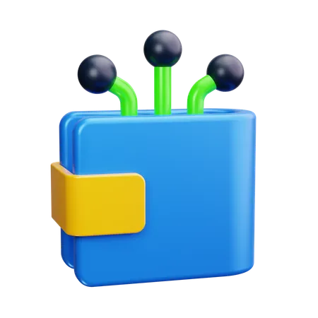 Billetera  3D Icon