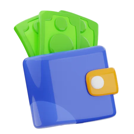 Billetera  3D Icon