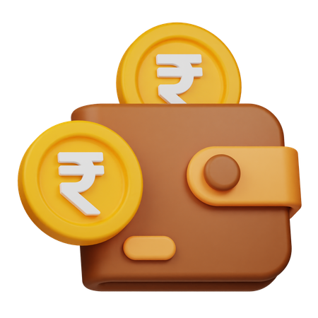 Billetera  3D Icon