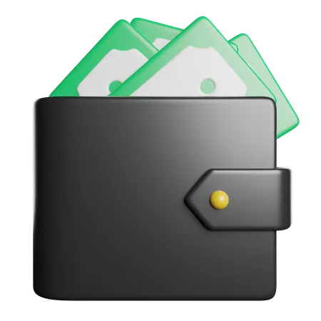 Billetera  3D Icon