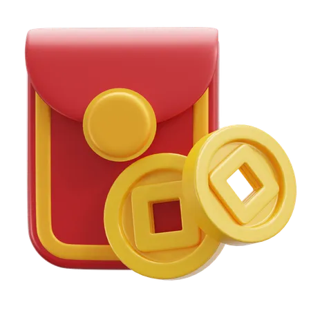 Billetera  3D Icon