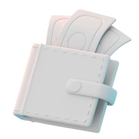 Billetera  3D Icon