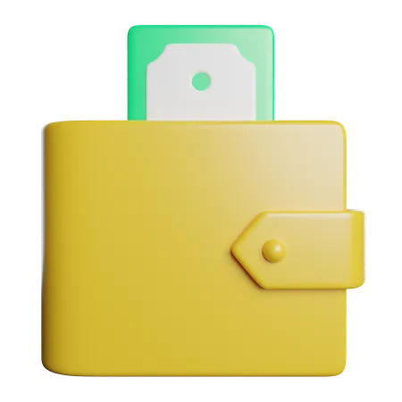 Billetera  3D Icon