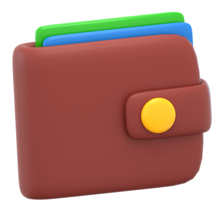 Billetera  3D Icon