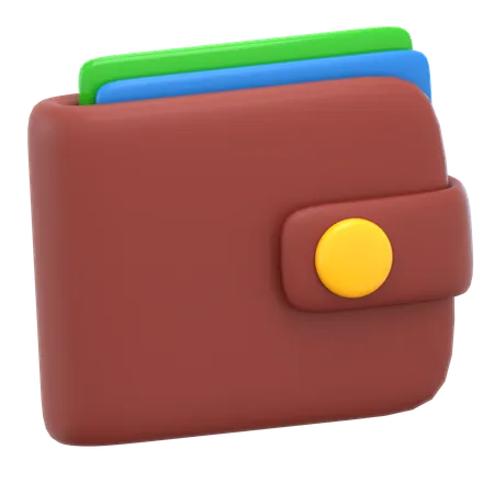 Billetera  3D Icon