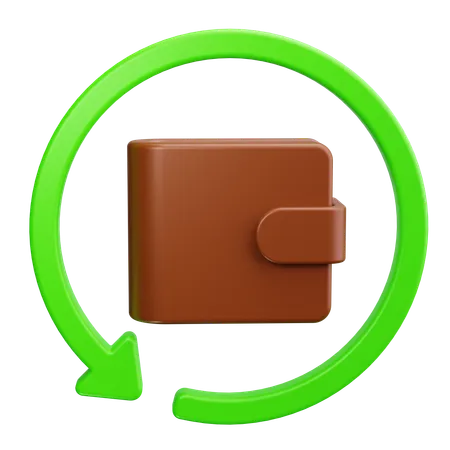 Billetera  3D Icon