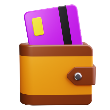 Billetera  3D Icon