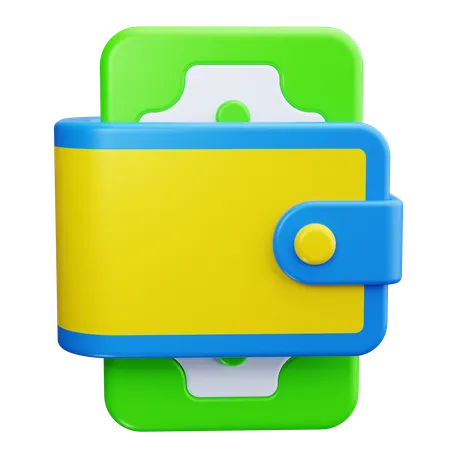 Billetera  3D Icon