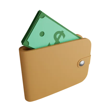 Billetera  3D Icon