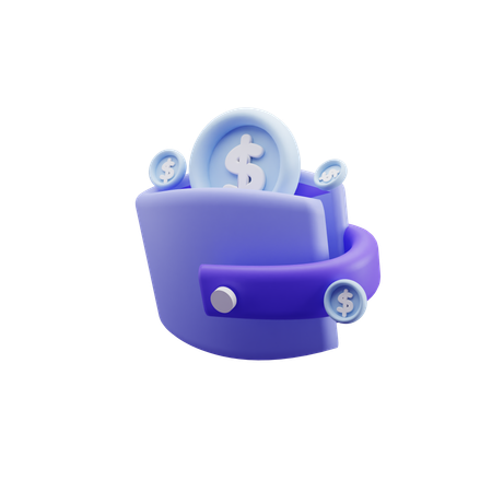 Billetera  3D Icon