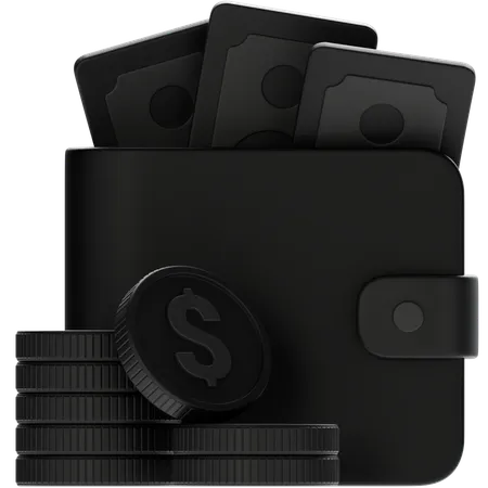 Billetera  3D Icon