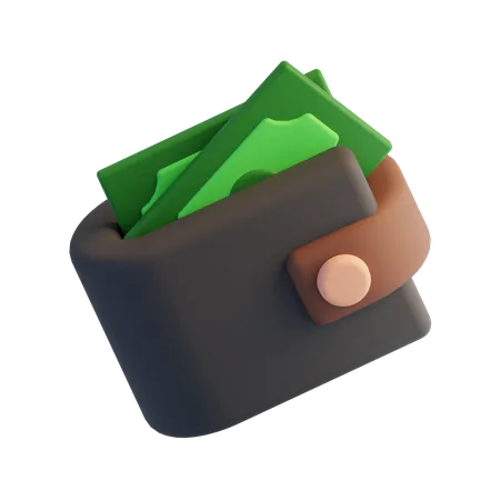 Billetera  3D Icon