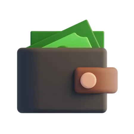 Billetera  3D Icon