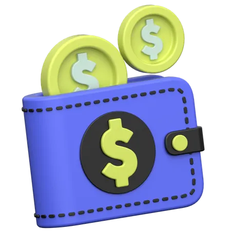 Billetera  3D Icon