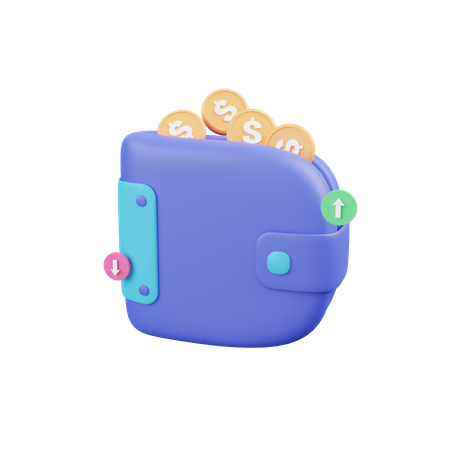 Billetera  3D Icon