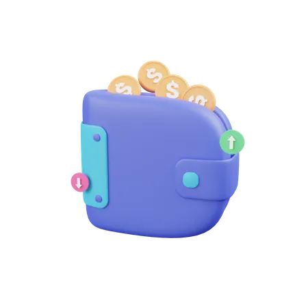 Billetera  3D Icon