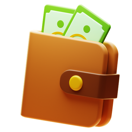 Billetera  3D Icon