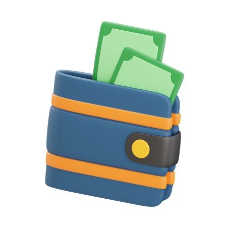 Billetera  3D Icon