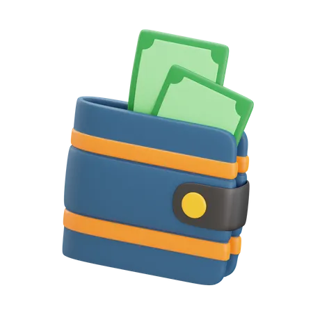 Billetera  3D Icon