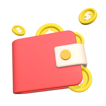 Billetera  3D Icon