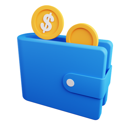 Billetera  3D Icon