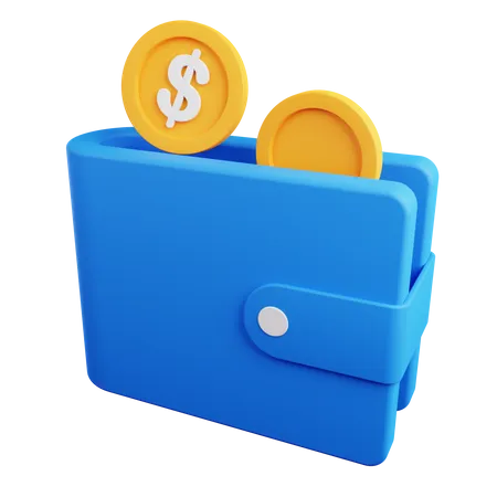 Billetera  3D Icon