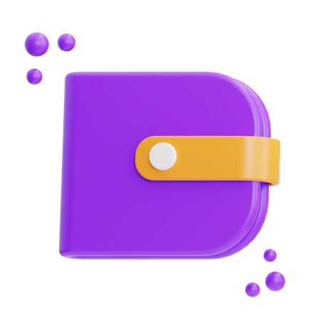 Billetera  3D Icon