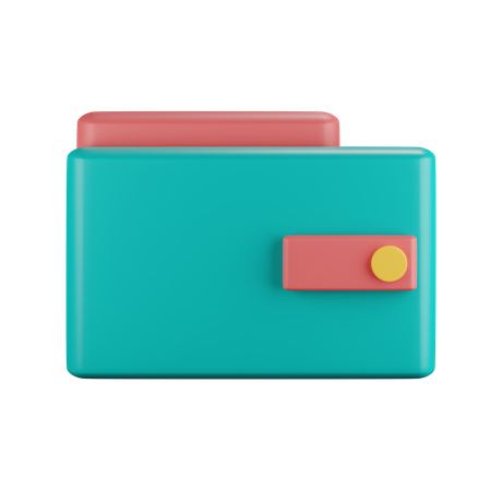 Billetera  3D Icon