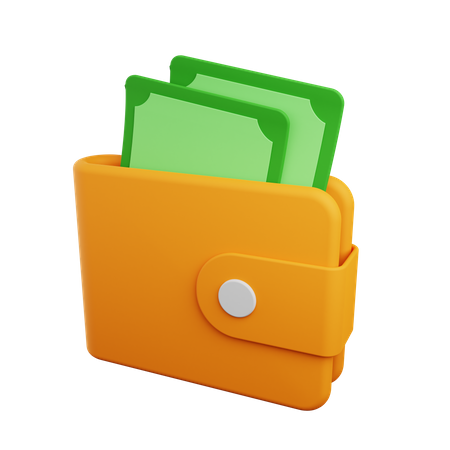 Billetera  3D Icon