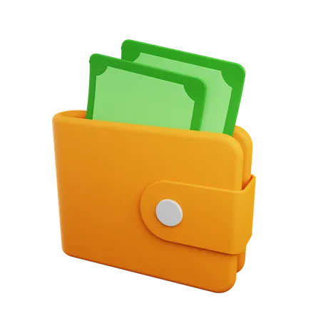 Billetera  3D Icon