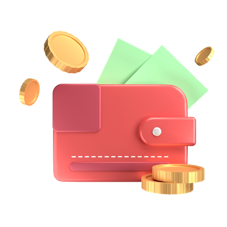 Billetera  3D Icon