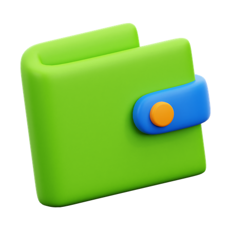 Billetera  3D Icon