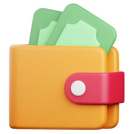 Billetera  3D Icon