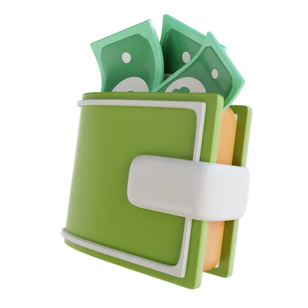 Billetera  3D Icon