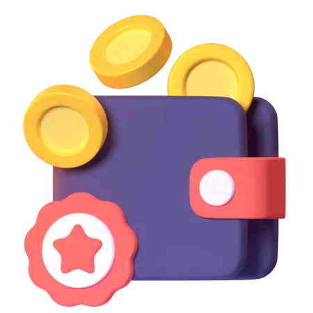 Billetera  3D Icon