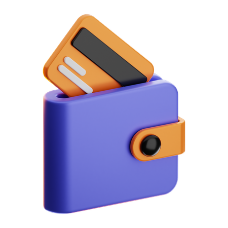 Billetera  3D Icon