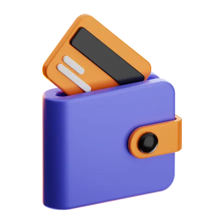 Billetera  3D Icon